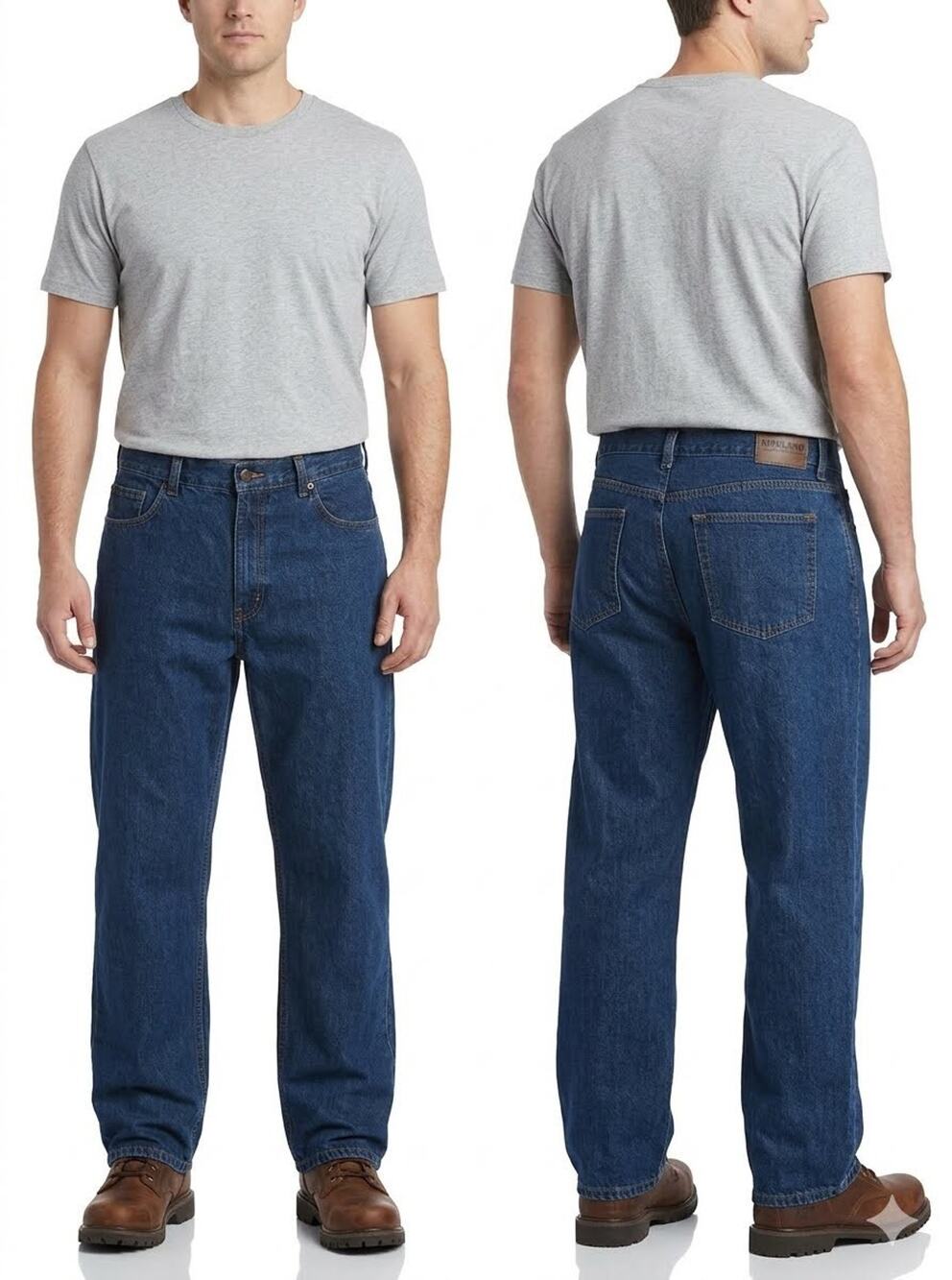 Kirkland Signature 100% Cotton Straight Fit Men's Jeans - 39W x 31L - Blue